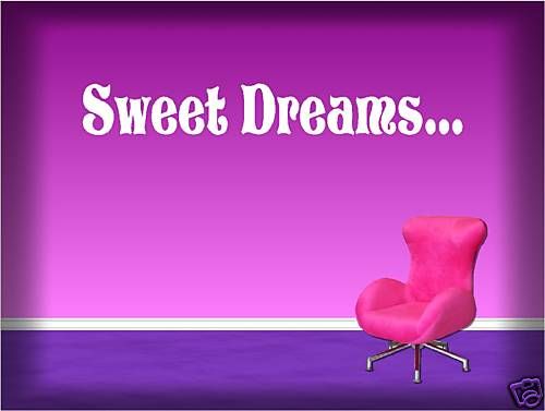 SWEET DREAMS   Childrens room   wall decal   Nursery decor  