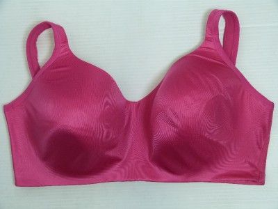 NEW CACIQUE PINK SMOOTH SATIN NO WIRE BRA sz 44D  