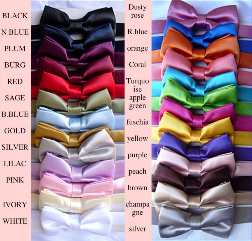 Brand new Boy Tuxedo & formal suit BOW TIES 26colors  