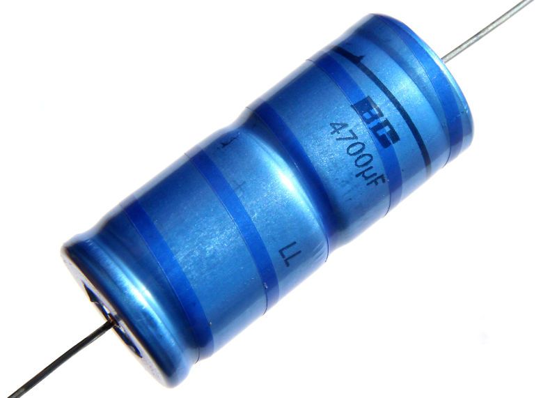 4pc 4700uF 25V BC Component PHILIPS Axial Capacitors LL  