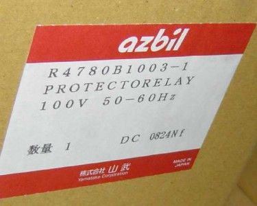 Yamatake azbil R4780B R4780B1003 Protector Relay NEW  