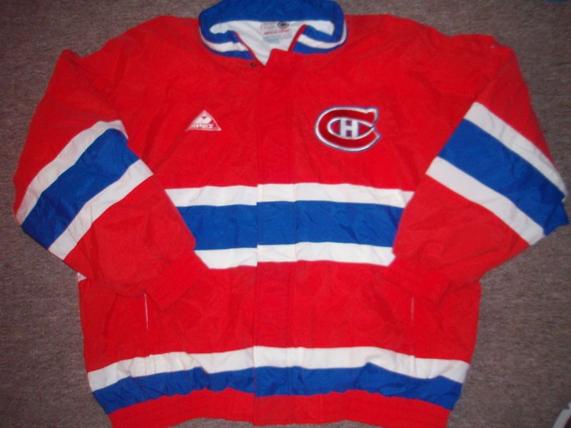 VINTAGE APEX ONE NHL MONTREAL CANADIENS JACKET SIZE XL  