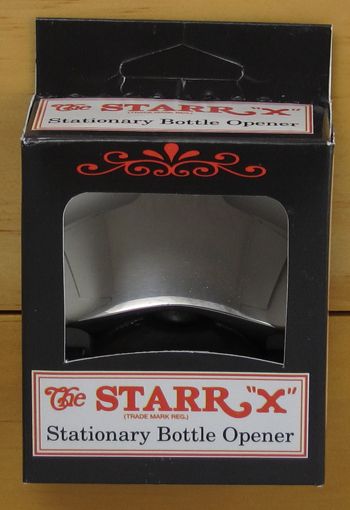 POLISHED STAINLESS STEEL Starr X Wall Mount Bottle Stationary Opener 