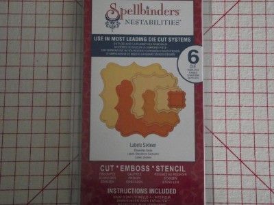 SPELLBINDERS NEST/SHAPEABILITIES EMBOSS PADS 17 CHOICES  