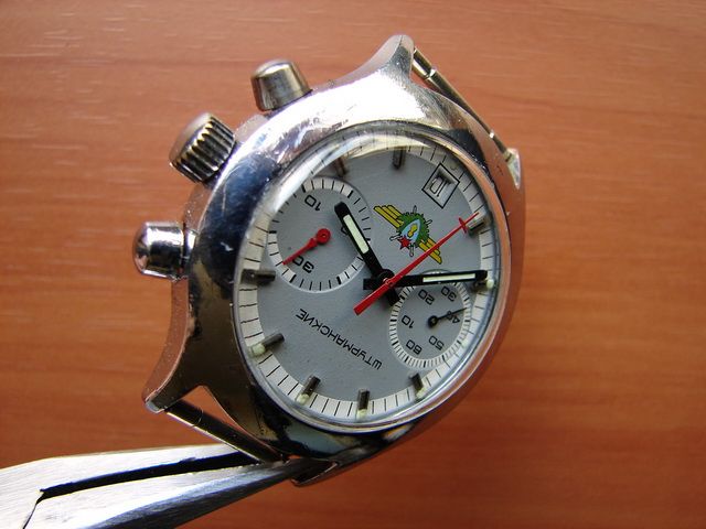 SHTURMANSKIE POLJOT 3133 SOVIET MECHANICAL CHRONOGRAPH Perfect USSR 