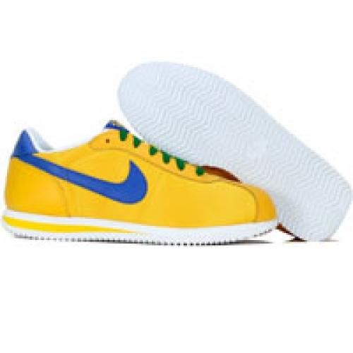 NIKE Cortez CBF Edition Yellow Blue 310668 741 Classic Running  