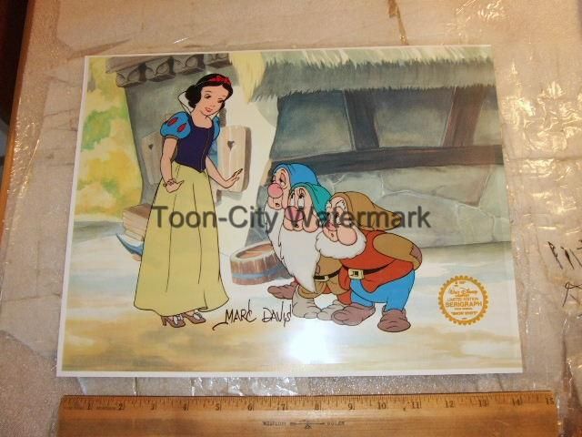 piece with the original disney coa the snow white talks with sleepy 