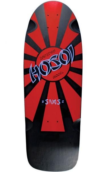 Sims Christian Hosoi RISING SUN Skateboard Deck BLK  