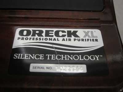 Oreck XL Professional Ionizer AIR8D Clean Air Purifier  