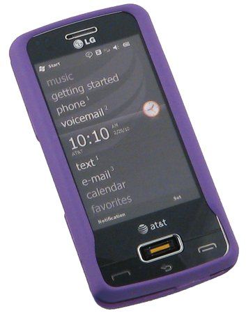 RUBBERIZED PURPLE COVER CASE FOR LG EXPO GW820 PHONE  