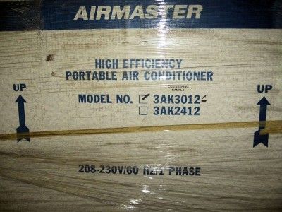 Koldwave Airmaster 3AK3012 Portable Air Conditioner A/C Network Room 