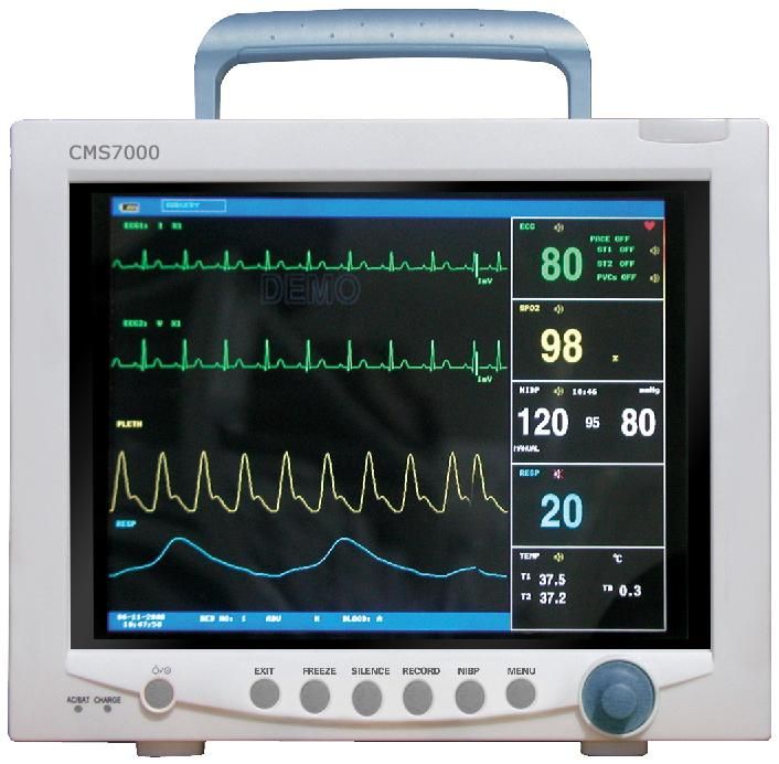 Patient Monitor ECG NIBP Spo2 Temp Resp Printer Etco2  