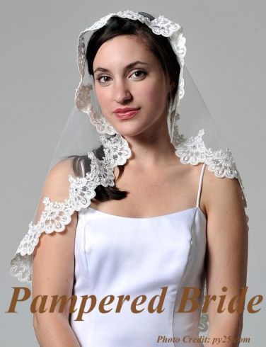 This veil can be secured with bobby pins on your hair do. We will 