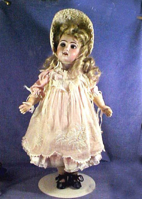 ANTIQUE Jumeau Bebe 19  Crier/ Sleep Eyes/Cork Pate  