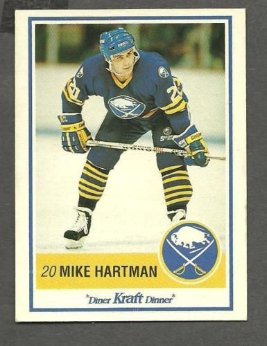 1990 91 Kraft Dinner Buff Sabres Unissued Mike Hartman  