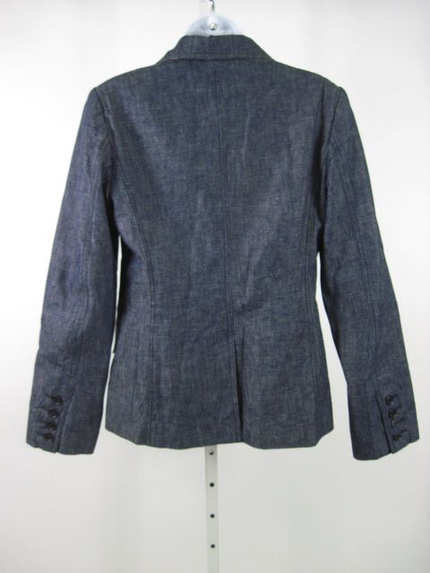 FUTURE OZBEK Dark Wash Denim Button Front Jacket Sz 8  