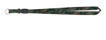 Woodland Camo Lanyard Neck Strap Key Ring (chain)  