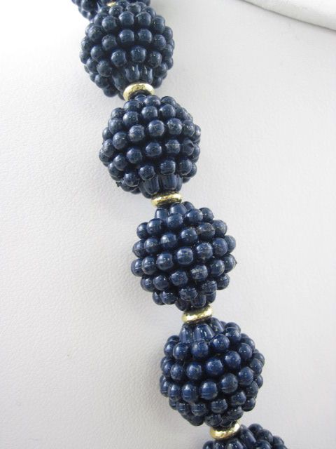 Description You are bidding on a DESIGNER Vintage Blueberry Gold Tone 