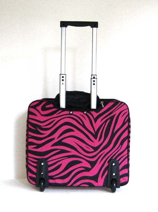 16 Computer/Laptop Briefcase Rolling Bag/Wheel Zebra  