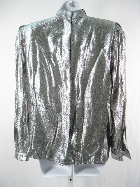 CONSTANCE SAUNDERS FOR RICHARD WARREN II Silver Shirt 4  