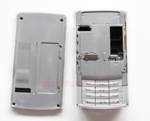 White Full Housing Cover Case For Nokia N95 8GB Keypad  
