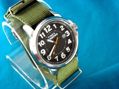 NEW TIMEX BOLD BLACK FACE MILITARY STLYE 24 HOUR WATCH  