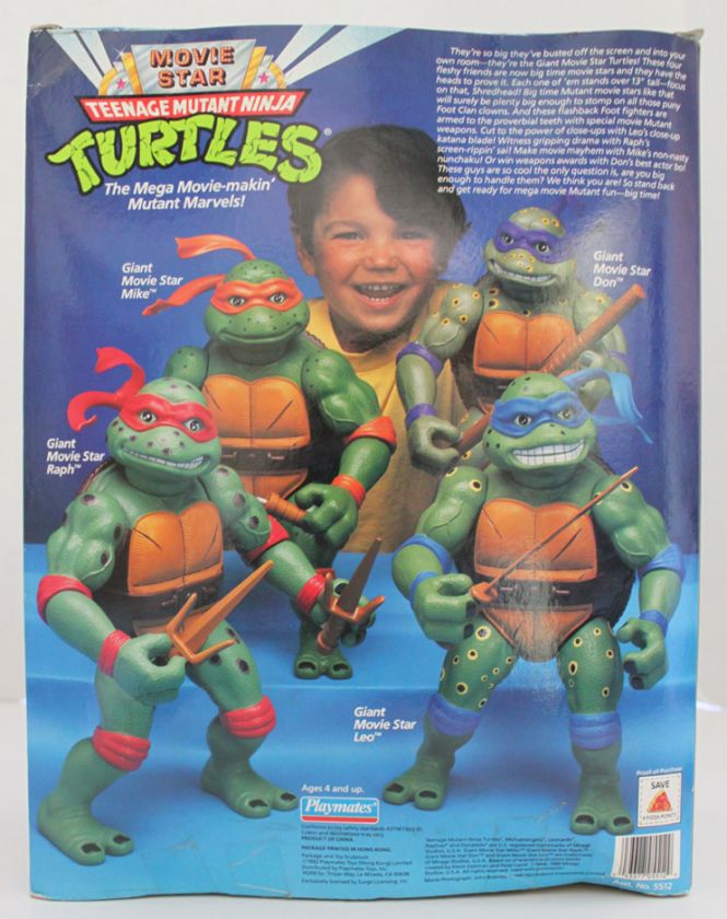 TMNT 13 MOVIE STAR MIKE TEENAGE MUTANT NINJA TURTLES MIB UNOPENED 