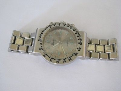 Fondini Stainless Steel Mens Wristwatch 8.5 Band NWOT  