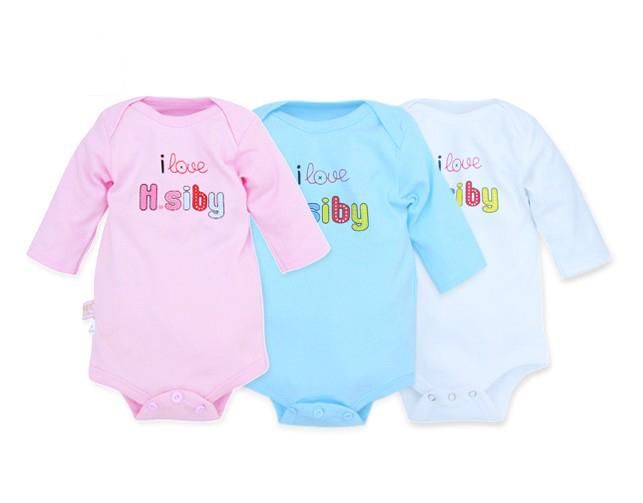 White Long Sleeve Babygrow Bodysuit Romper Onesie 0 12M  