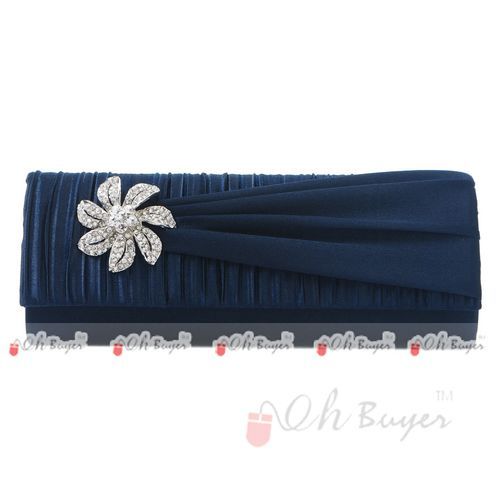 New Elegant Satin Wedding Evening Purse Clutch Handbag  