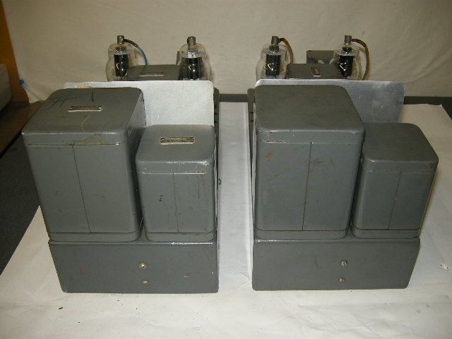 PAIR VINTAGE WILCOX MONO TUBE AMPLIFIER ALTEC PEERLESS TRANSFORMER 