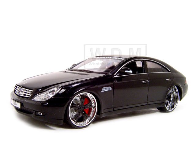 MERCEDES CLS CLASS BLACK CUSTOM DIECAST CAR MODEL 1/18  