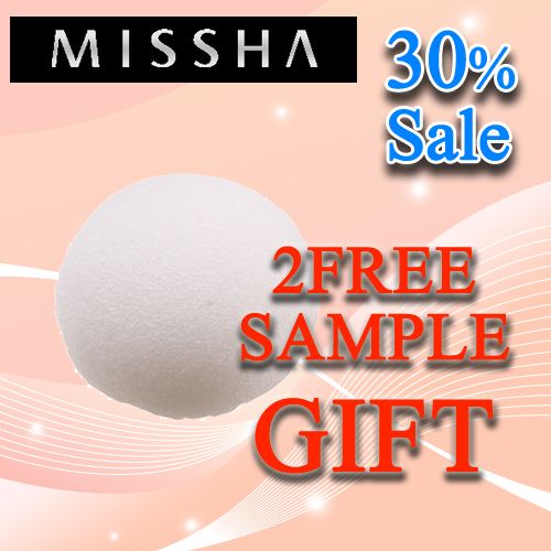 MISSHA] 100% Konjac Soft Jelly Cleansing Puff_Natural  