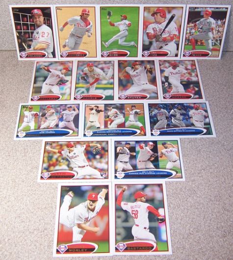 2012 Topps Series 1 team set Philadelphia Phillies (16)  