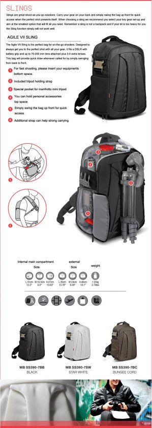 New Manfrotto AGILE VII SLING Bag for DSLR  