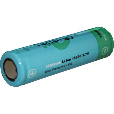 Li Ion 18650 2600mAh 3.7V Rechargeable Battery w/PCB  