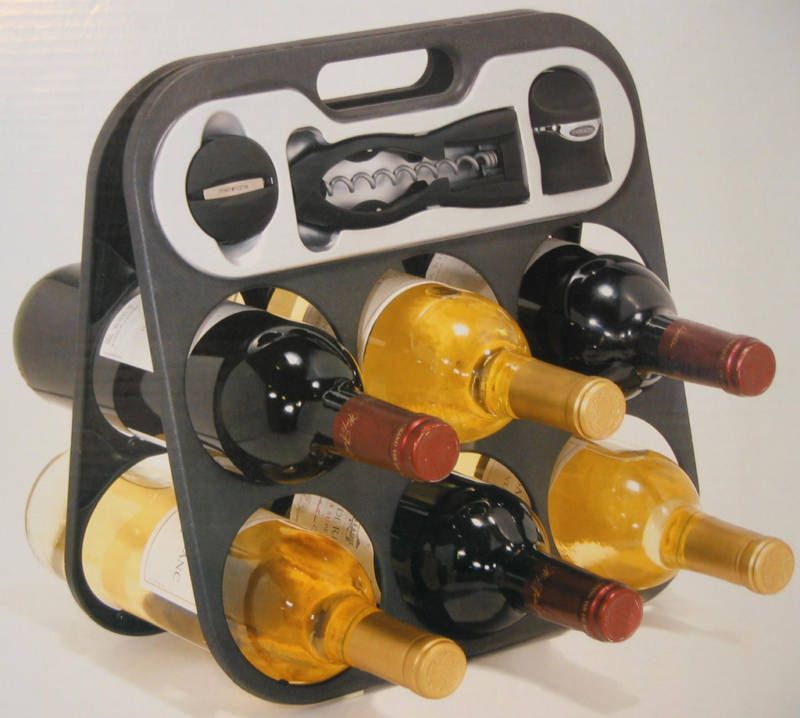 Houdini Wine Bar Wine Rack Corkscrew Foil Cutter Sealer  