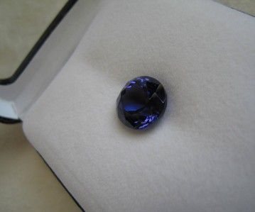   GRADE 9.07CT TANZANITE PORTUGUESE ROUND GEMSTONE & APPRAISAL  