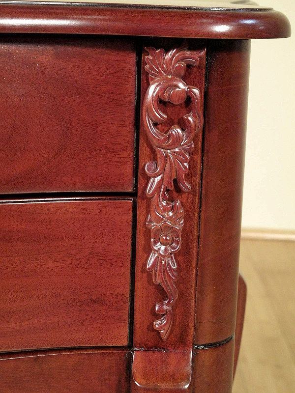 Cherry 2 Drawer Nightstand Side Table   