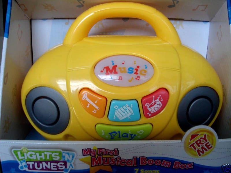 CHILDRENS,KIDS MUSICAL BOOM BOX PLAYER,LIGHTS & SOUNDS  