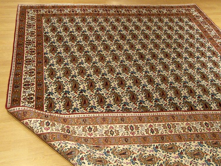 7x10 Fine Knots Handmade Antique Persian Kashan Wool Rug Great 