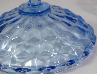 VTG Indiana Glass Whitehall Light Blue Candy Dish W/Lid  