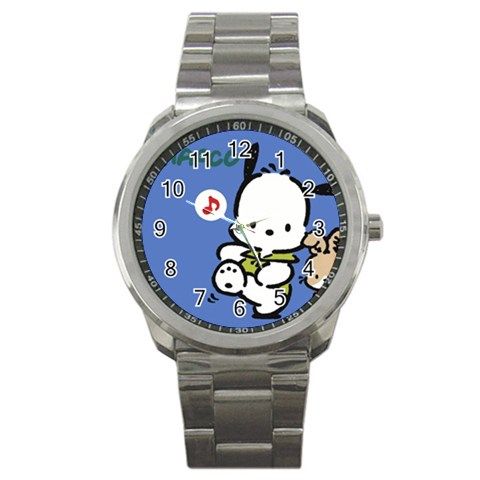 Pochacco Cartoon Sport Metal Mens Watches New Fashion  