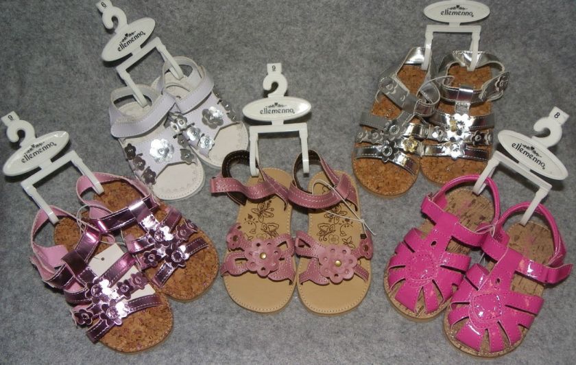 ELLEMENNO Infant Toddler Girls Spring Summer Sandals Velcro Closure 5 