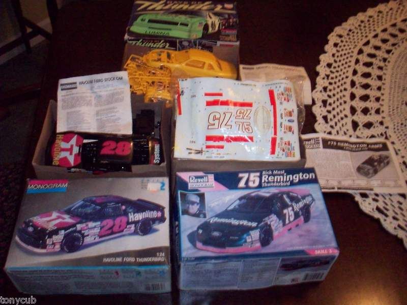 MONOGRAM CAR MODEL KITS 124 SCALE W/BOXES VG NO RESE  