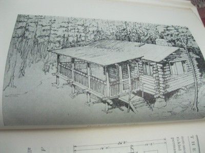 The Real Log Cabin by Chilson Aldrich 1944 w/ NUMEROUS PLANS, PHOTOS 