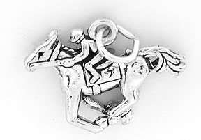 925 SILVER 12PC HORSE AND JOCKEY CHARM WHOLESALE  