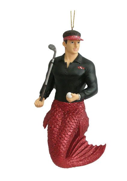 2009 December Diamonds DRIVER Golfer Merman Ornament  