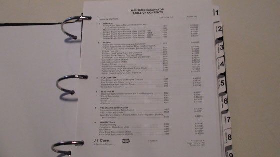 Case 1080, 1080B Excavator Service Manual ,New, HUGE  