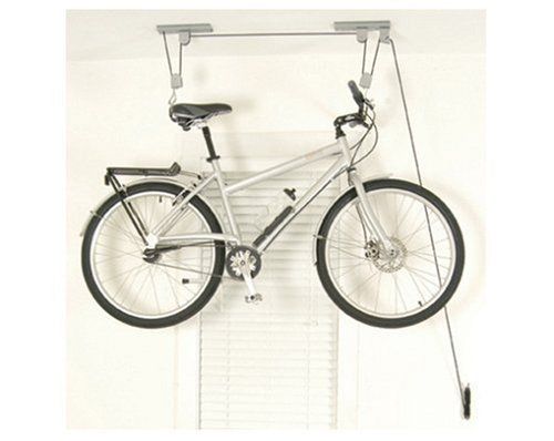 Delta Pro Ceiling Mounted Hoist bicycle Bike Hanger Saving Room Garage 
